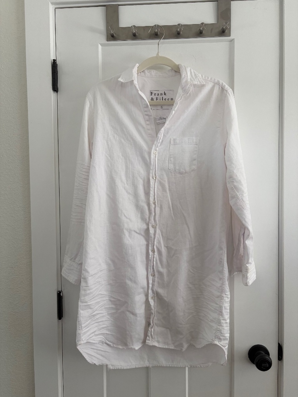 Frank & Eileen Mary Classic White Shirt Dress Size S